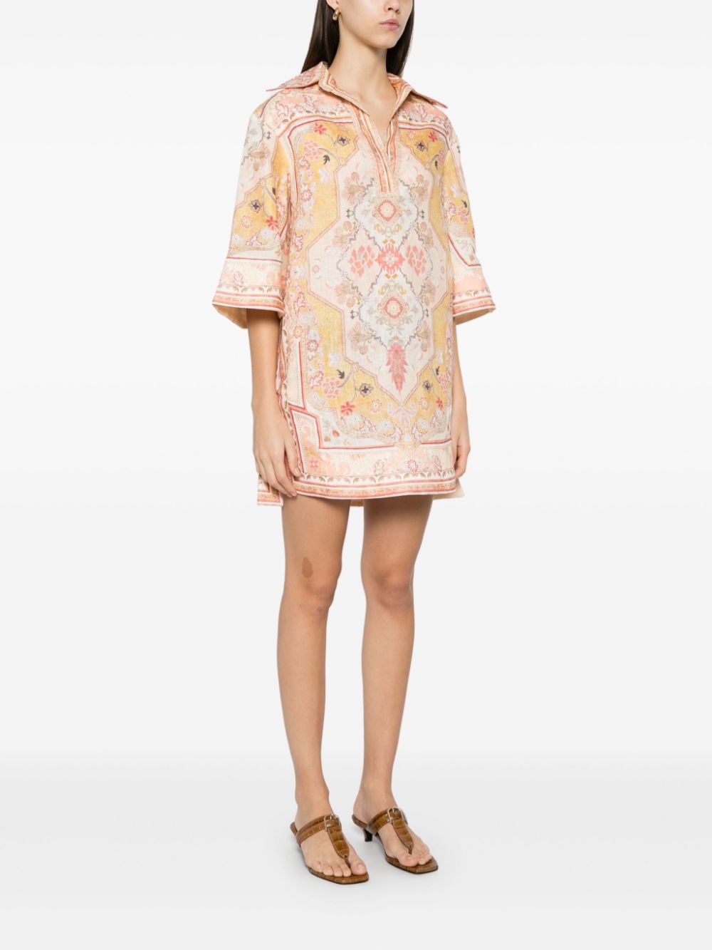 Zimmermann Zimmermann Wylieプリントリネンチュニック - Image 4