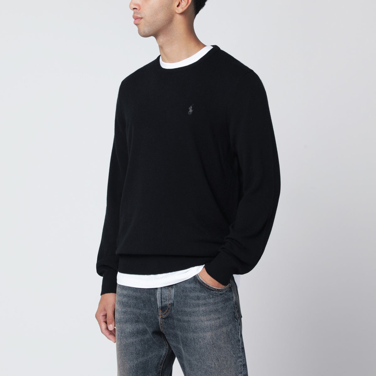 Polo ポロラルフローレンブラックウールセーター - Image 4
