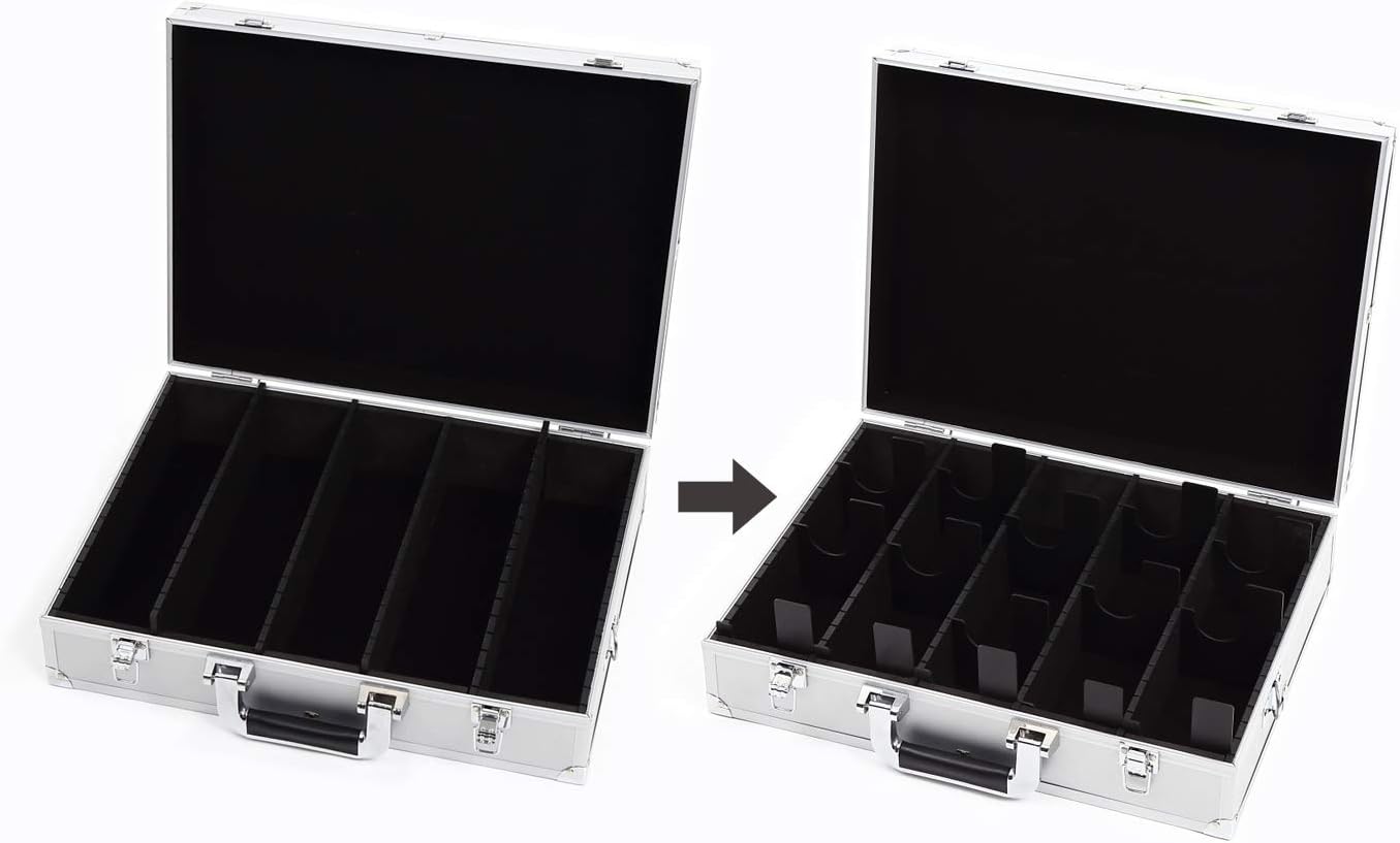 TOYGER CEO Storage Aluminum Attach Case for Over 5000 Cards (Silver)