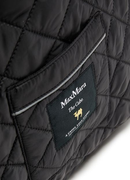 MAX MARA Arianna quilted coat & tote bag - THE CUBE - Image 4