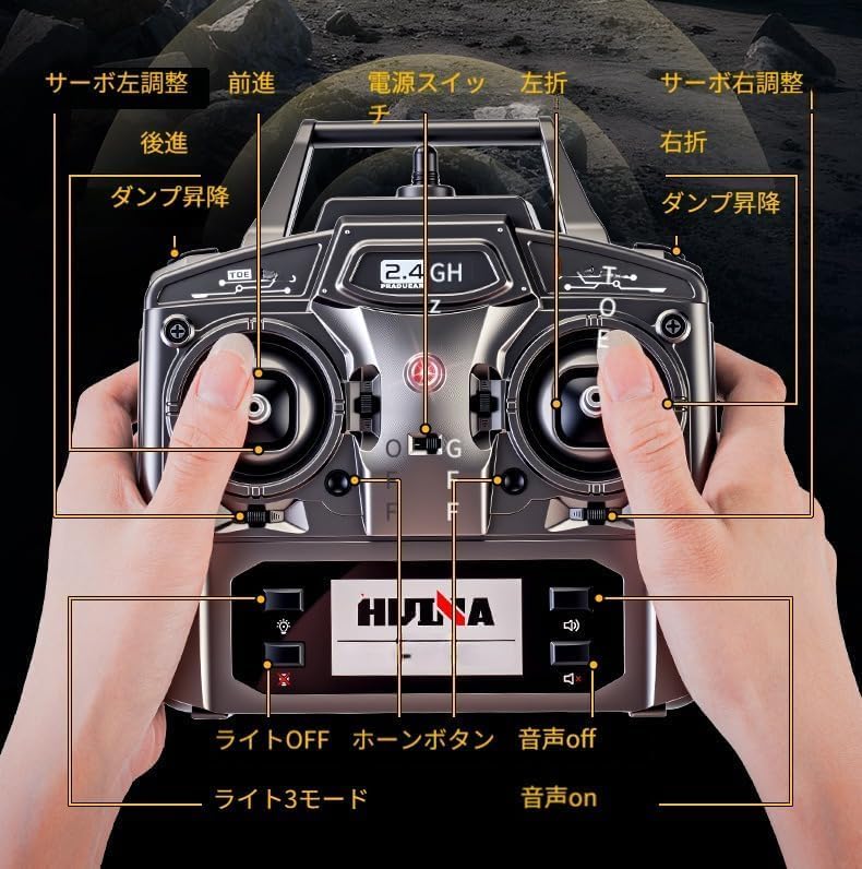 【合金アップグレード版】ラジコンダンプカー ラジコンカー エンジニアリング車両 こども向け 多機能 建設車両 RCカー 1/14 2.4GHz LEDライト搭載 最新超合金強化版 大型 室内遊び 男の子 誕生日 プレゼント 子供 贈り物