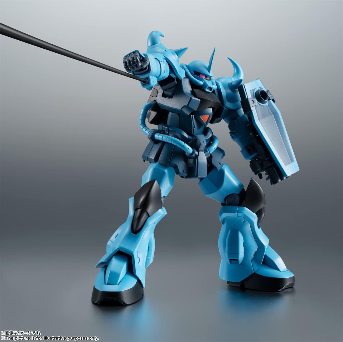 BANDAI SPIRITS BAS63455 ROBOT Spirits Mobile Suit Gundam 08th MS Platoon Side MS MS-07B-3 Gouf Custom Version, A.N.I.M.E. Approx. 4.9 inches (125 mm), PVC & ABS, Painted Action Figure