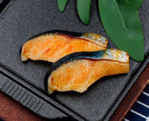 Speed mao Delicious Salmon, Salmon, Grilled Fish, Food Sample, Set of 3