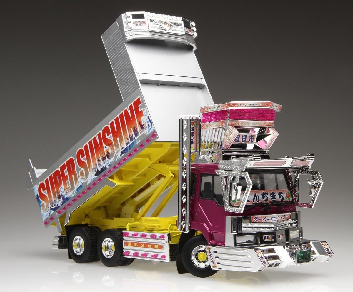 Aoshima Bunka Kyozai 1/32 Value Deco Tora Series No.9 Super Sunshine Deep Box Dump Plastic Model