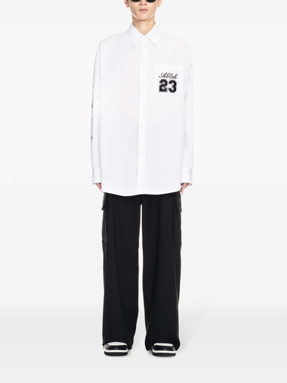 Off Off White Logo Cotton Overshirt - Image 4