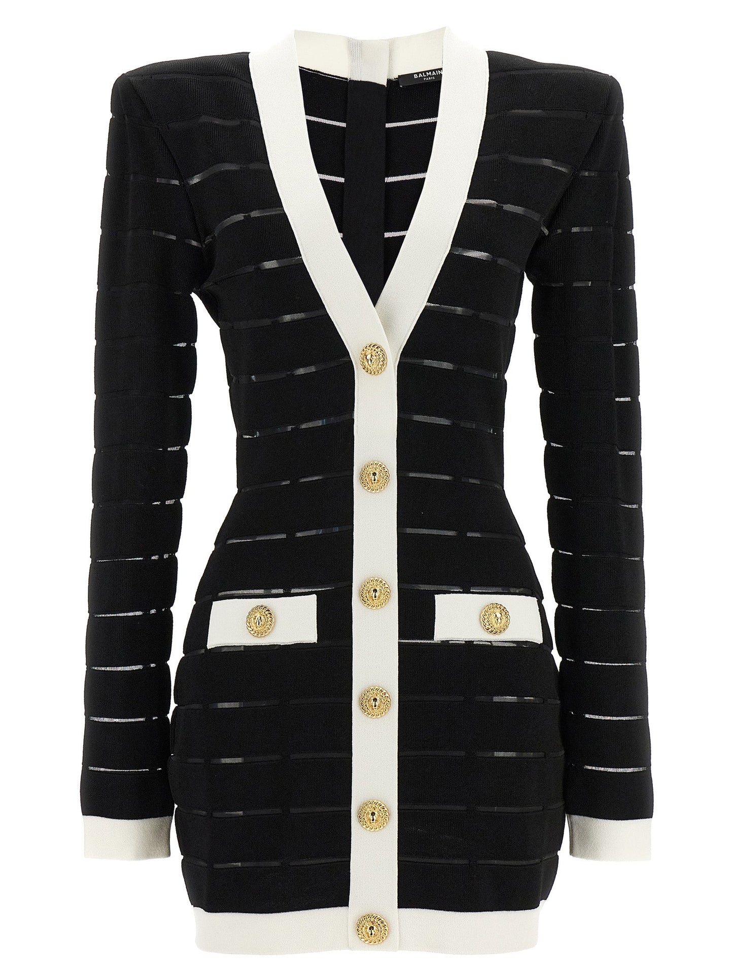Balmain バルメインツートーンニットドレス - Image 4