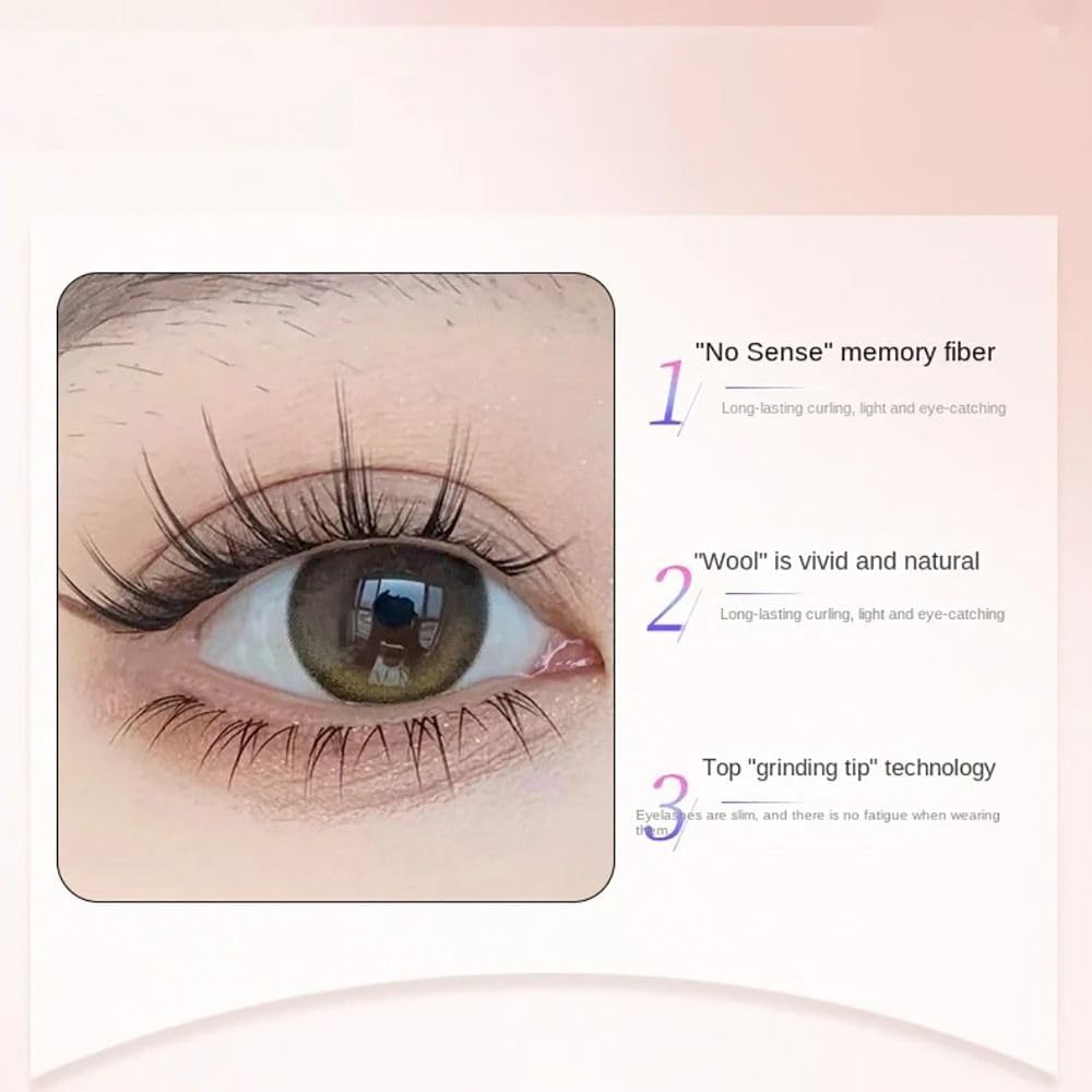 5 Pairs Transparent Stem Under False Eyelashes Natural Simulation Pair One Piece False Eyelash Eye Makeup Tools Beauty