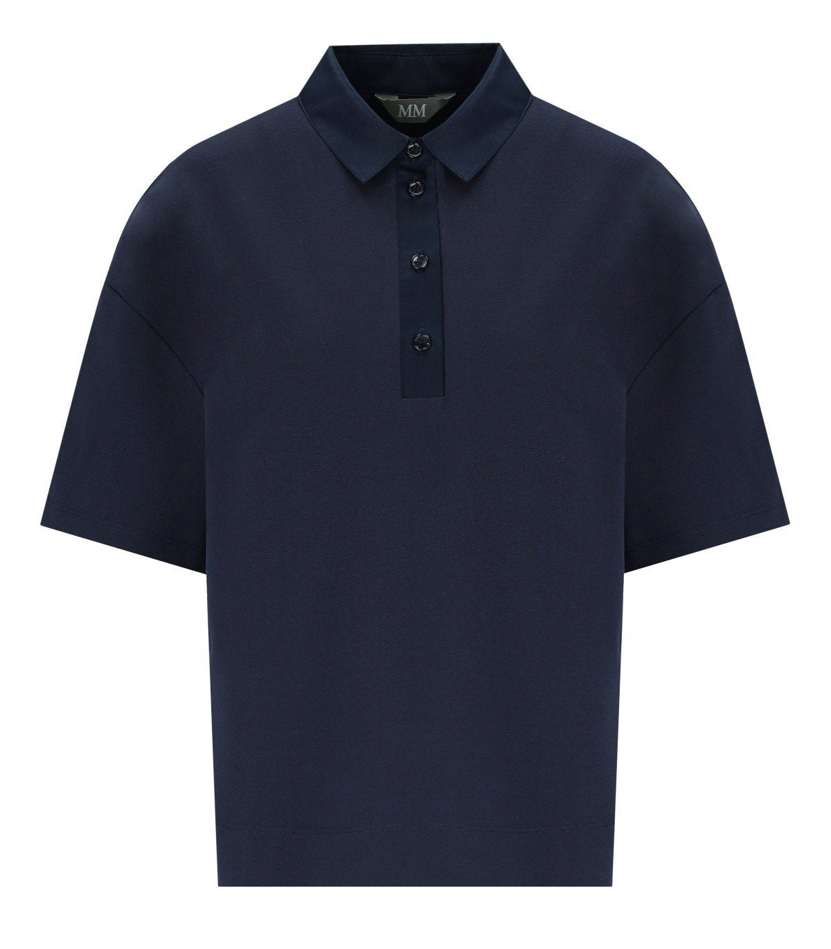 Max MM MAX MARA NAVE NAVY BLUE POLOSHIRT - Image 4
