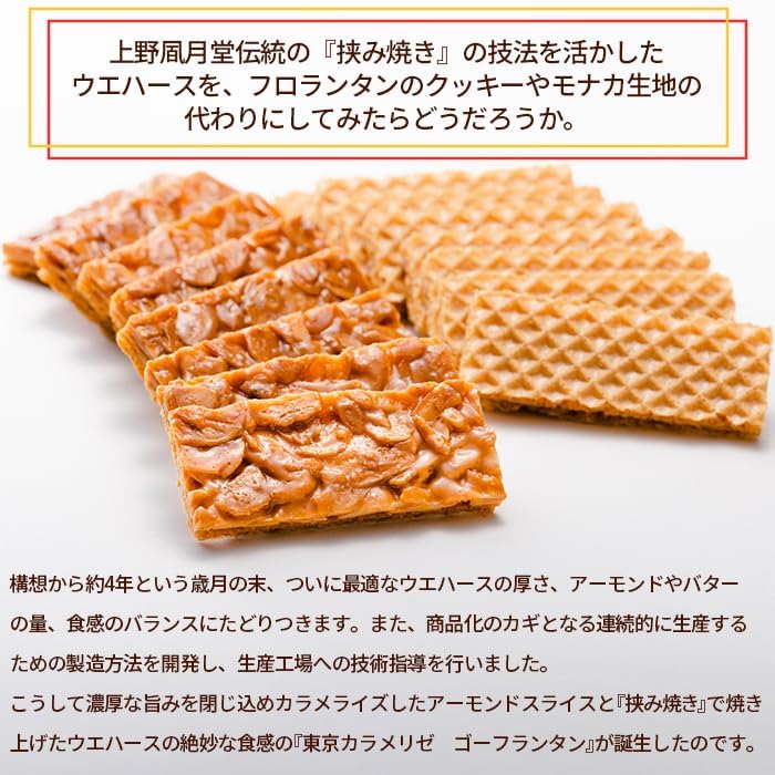 Tokyo Caramelise Gaufre Lantern (18 pieces) Sweets Baked confections New Year's gift Gift box Greetings Small gift Gift Sweets Commemorative item Prize Small gift Present Tokyo souvenir Hand-carried