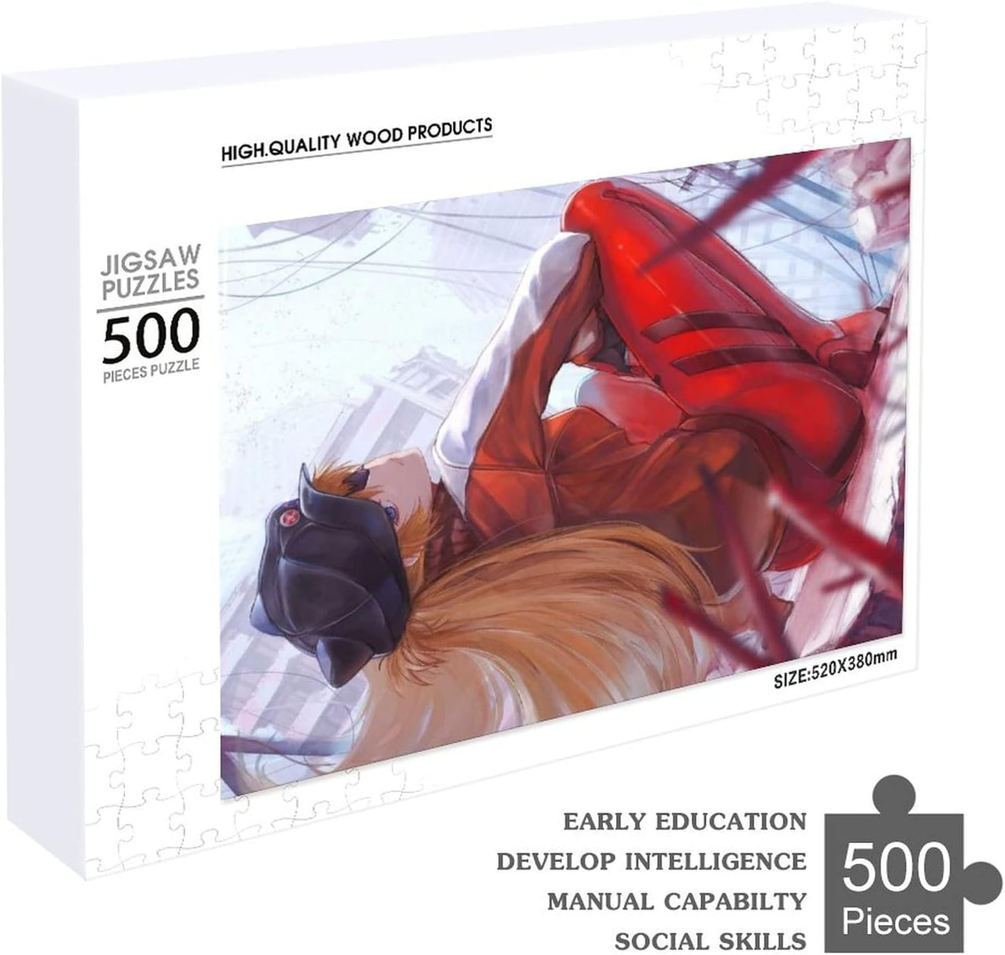 Neon Genesis Evangelion Jigsaw Puzzle 1000 Pieces New Century Evangelion Asuka 1000 Piece Jigsaw Puzzle Anime Ayanami Anchor Asuka Orchid Ash EVA Nagisa Kaworu Rei Ayanami Shinji Mari Misato Katsuragi