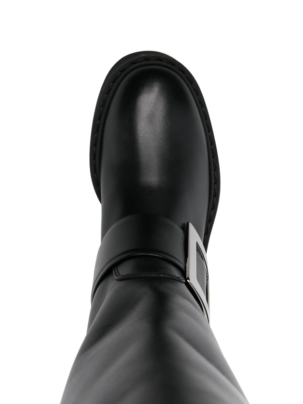 Roger Roger Vivier Viv Rangers High Leather Boots - Image 4