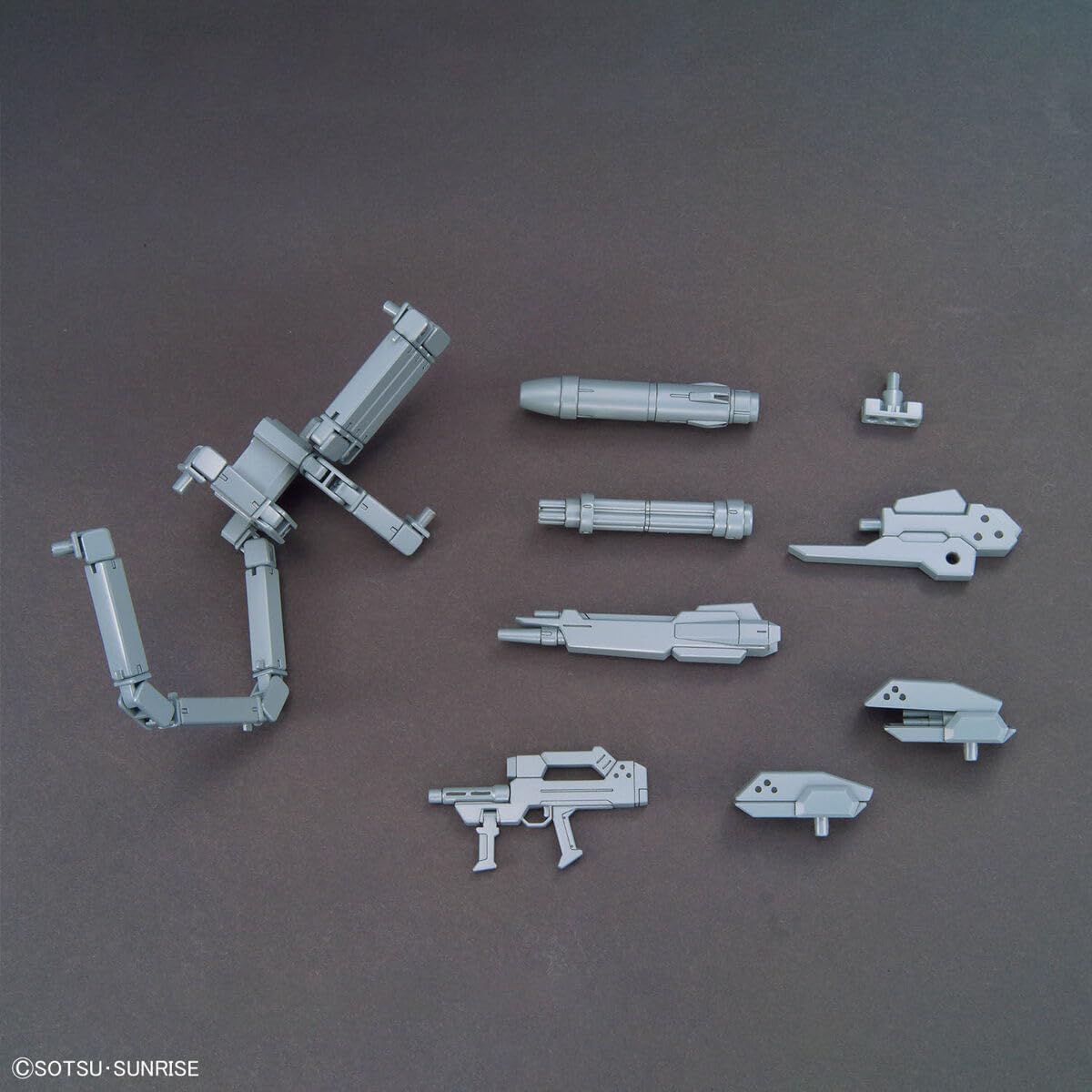 Bandai Spirits Optional Parts Set, Gunpla 07 (Power Arms Powerder), Color Coded Plastic Model