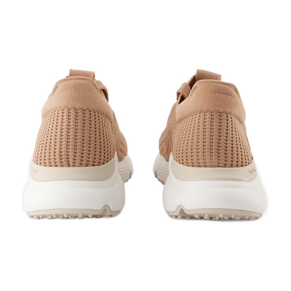Tods スニーカースポーツトッド」S キャンバスブラウン - Image 4