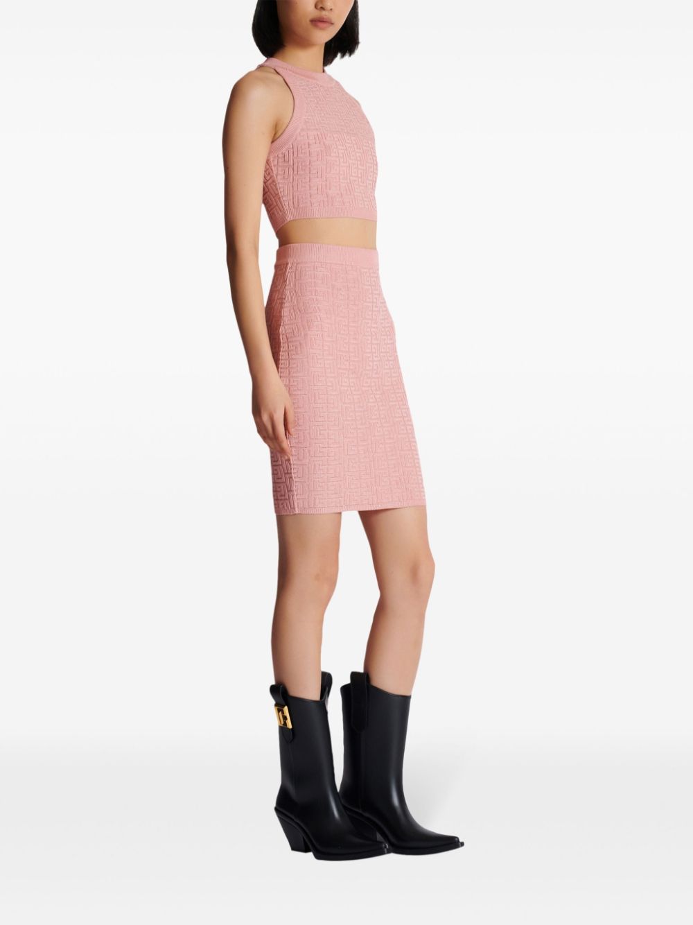 Balmain バルマンモノグラムホルターネックトップ - Image 4