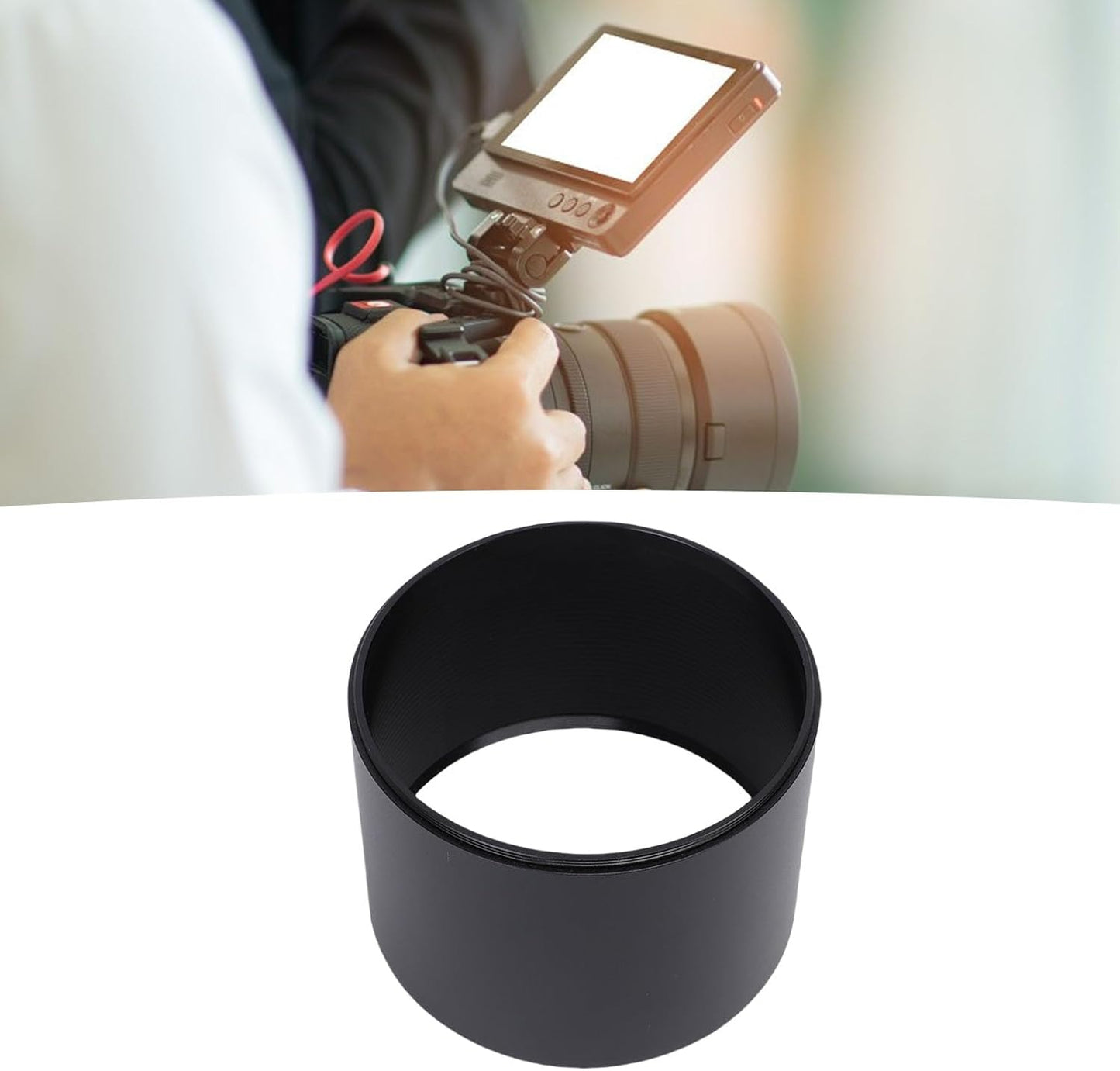 Sxhlseller 105mm Aluminum Alloy Lens Hood Matte Anti-Glare Interior 95mm Thread Mount Shade for DG OS HSM Sport and Telephoto Lens (60-600mm, 150-600mm, 400-800mm)