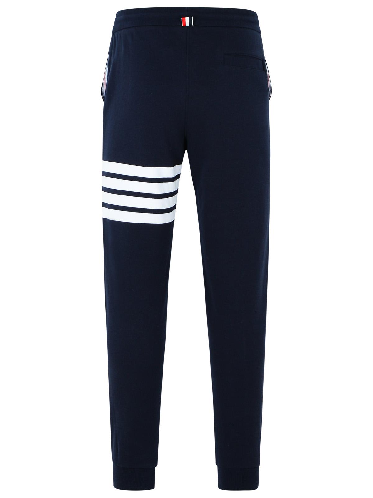 Thom Thom Browne Jogger' Blue Cotton Pants - Image 4