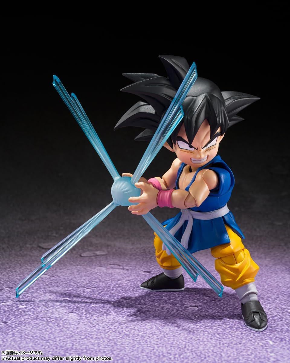 BANDAI SPIRITS S.H. Figuarts Dragon Ball GT Son Goku-GT- Approx. 3.1 inches (80 mm), ABS & PVC Pre-painted Action Figure