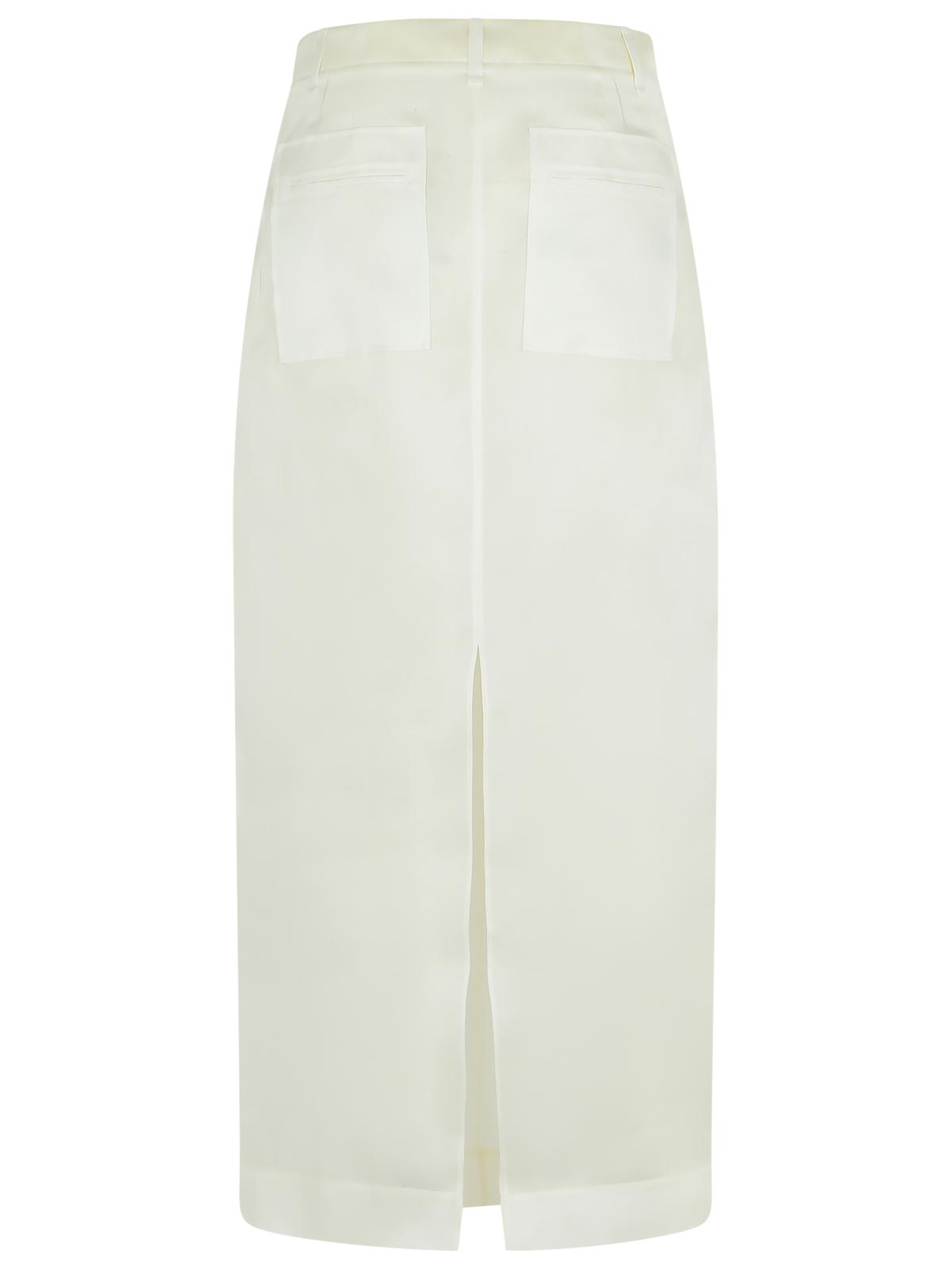 Khaite Khaite 'Lucian'白いシルクスカート - Image 4