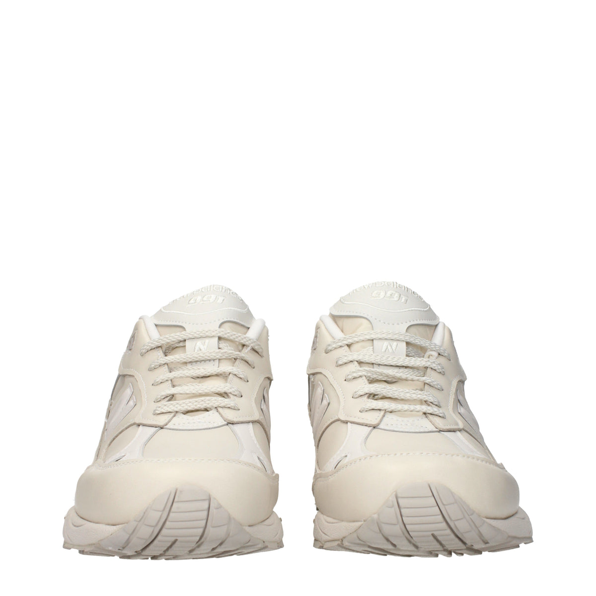 Designer Brand ニューバランス メンズs ベージュ レザー スニーカー - Image 4
