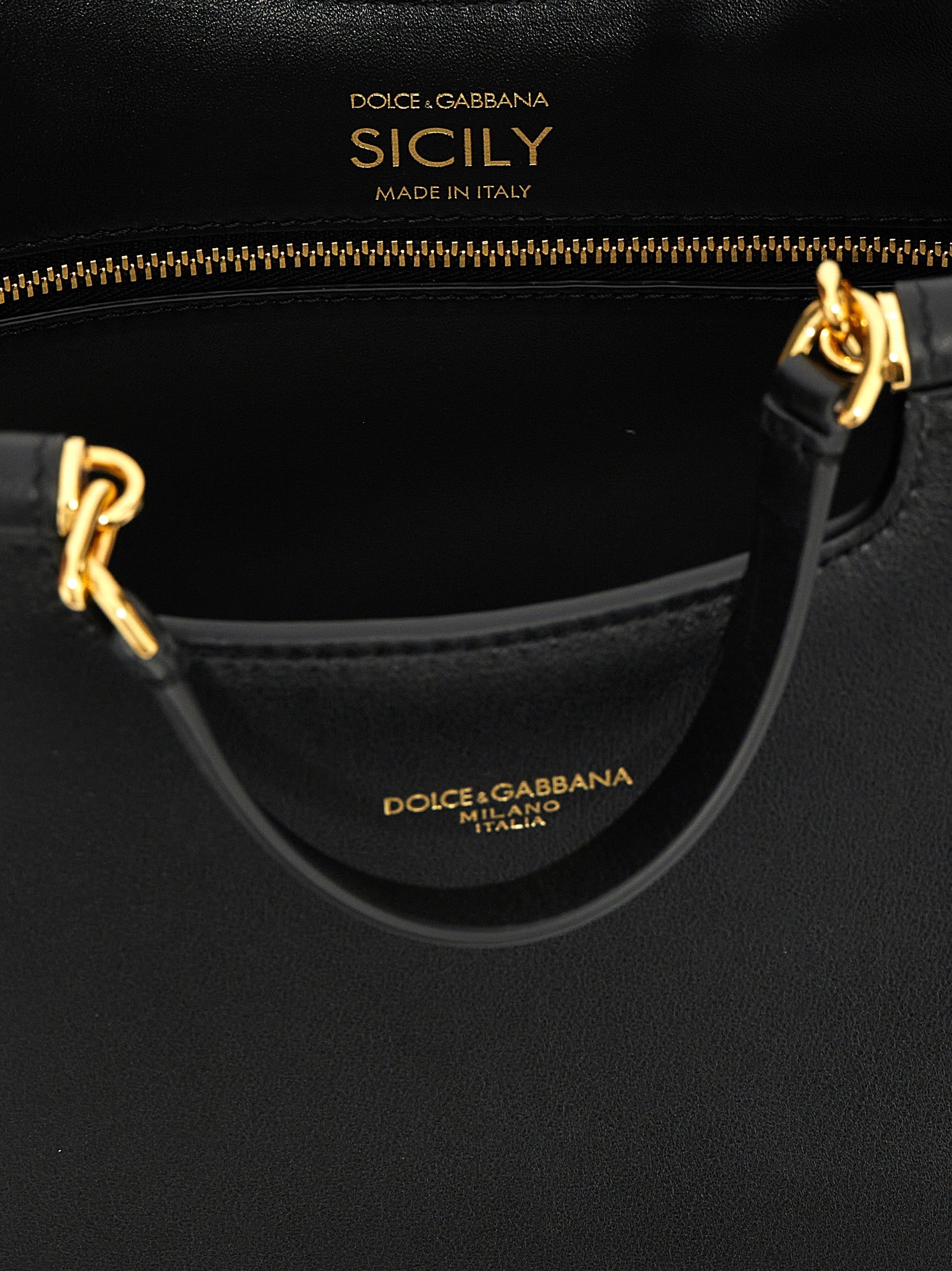Dolce  Gabbana ドルチェ＆ガッバーナスモール「シチリア」ショッピングバッグ - Image 4