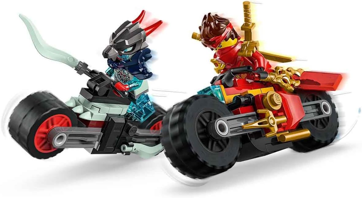 LEGO 71838 Ninjago Kai's Speed Bike Race Toy Birthday Gift Blocks Educational Boys Girls Children 6 Years 7 Years 8 9 Years Old Vehicle Bike Competition Robot Mother Father