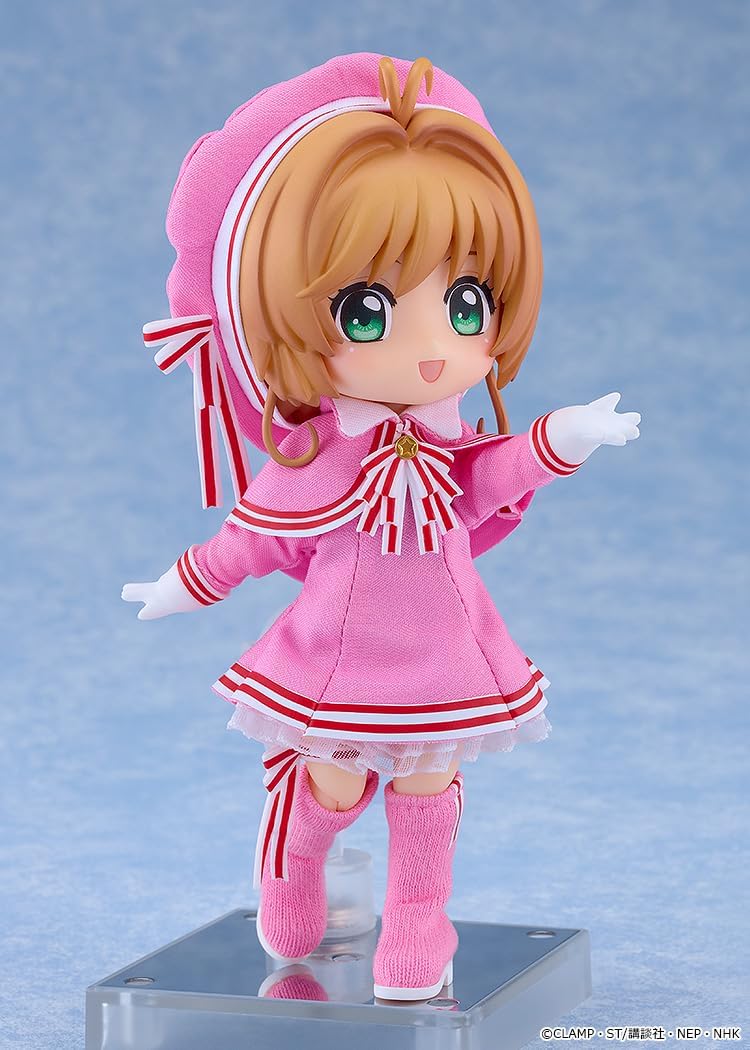 グッドスマイルカンパニー カードキャプターさくら クリアカード編 ねんどろいどどーる 木之本桜 コスチュームVer. 布 磁石 プラスチック製 塗装済み可動フィギュア ノンスケール 専用台座付属 全高約140mm