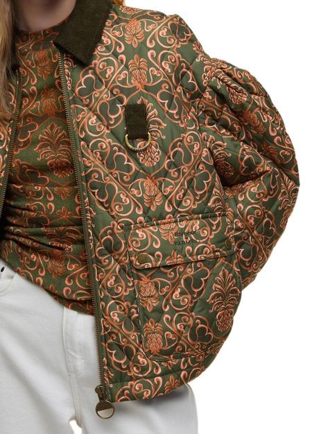 BARBOUR x Farm Rio Luisa quilted jacket - Image 4