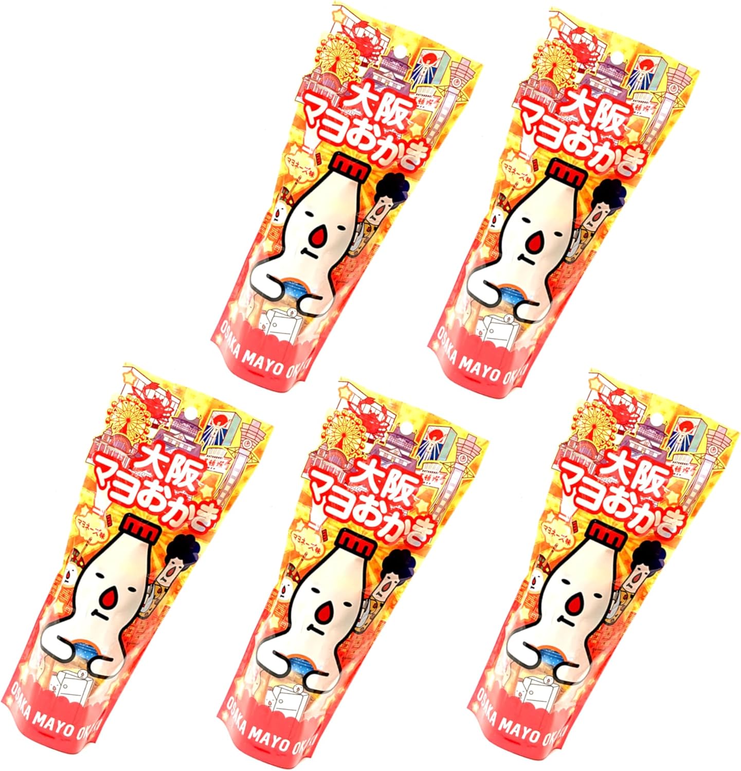 Osaka Mayo Okaki Mayonnaise Flavor, Individual Packaging (5 Bags)