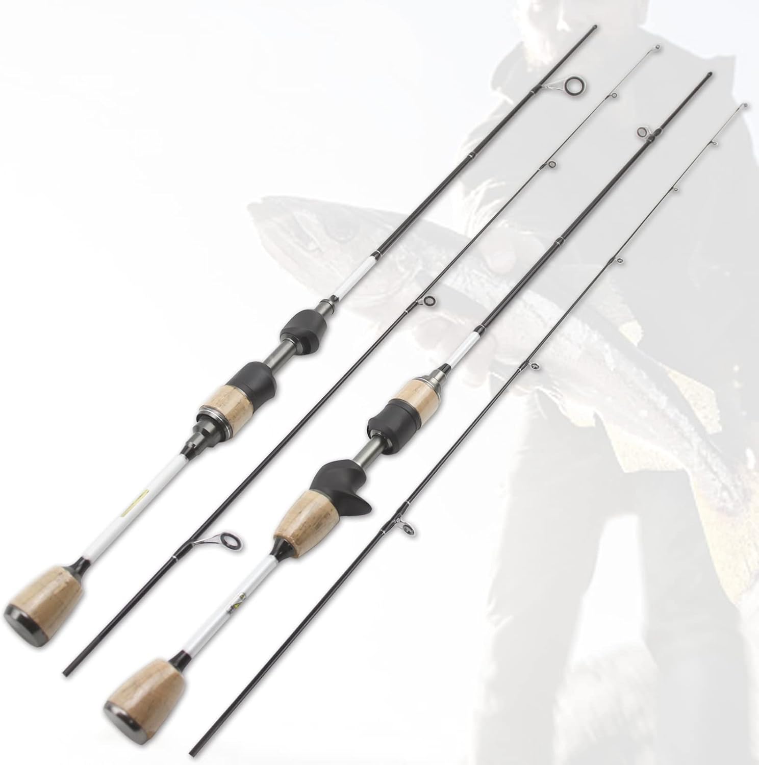 NOSTA Ultralight Urus Roll Lure Fishing Rod 1-6g3-6LB Carbon Trout Fishing Rod Cast Spinning Fishing Rod Solid Point Casting Fishing Rod Sea Bass Fishing Rod 1.68m, 1.8m, 1.98m