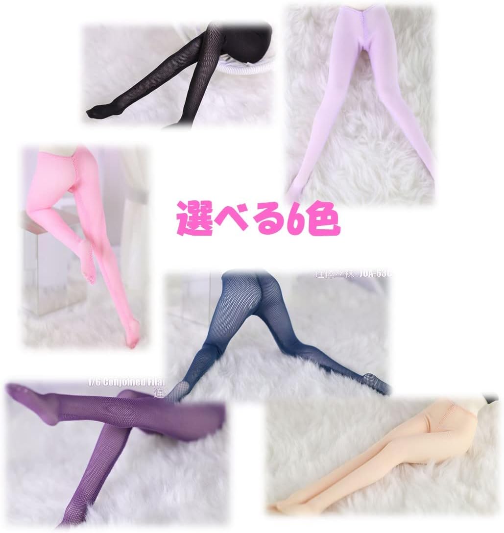 (ST TS) Figure, Stockings, Tights, 1/6 Scale, Doll, Costume, Pants, Body, Lady, Female (01, Black)