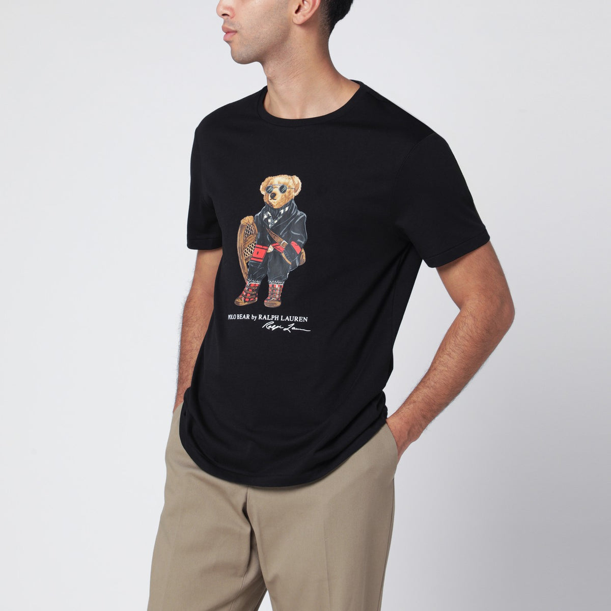 Polo ポロ ラルフローレン ブラック Polo Bear クラシック スリム フィット T シャツ - Image 4