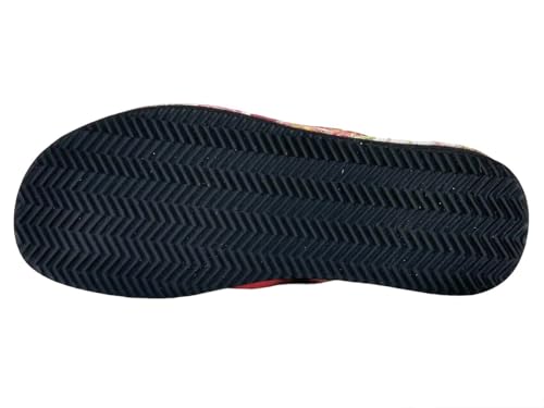 Daimyo Shokai Women's Thong Tatami Folding Sandals Japanese Pattern, Made in Japan