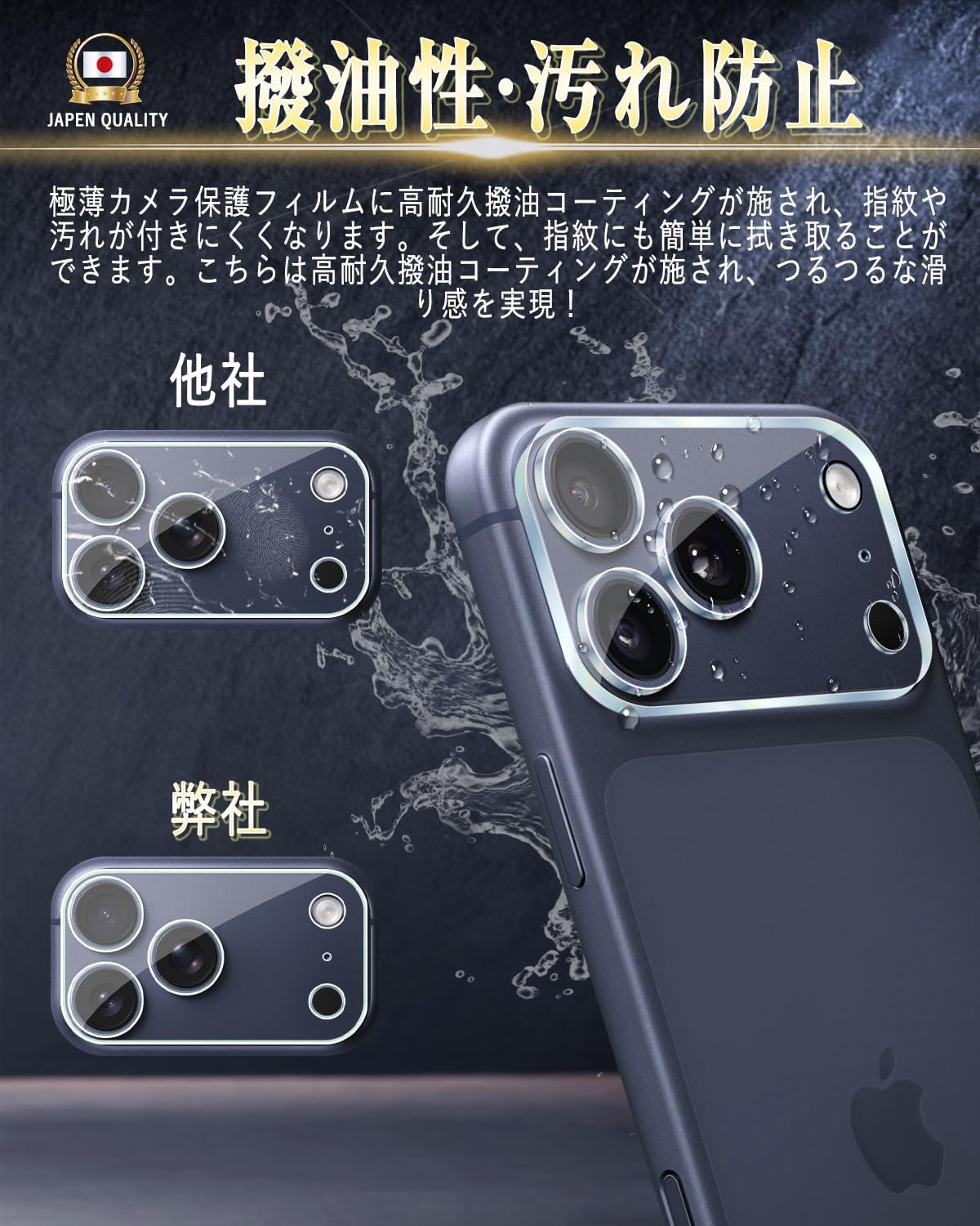 17 Pro Max Camera Film, Lens Film, Made in Japan, Asahi Glass, Full Protection, 9H Hardness, High Light Transmittance, Easy to Apply, Anti-Bubbles, Anti-Scratch, Dustproof, 17 Pro Max Camera Cover