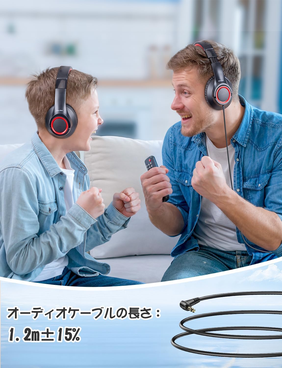 New Bee Kids Headphones Wired 3.5mm Kids Headphones Volume Limiting Adjustable Headset Foldable KH30