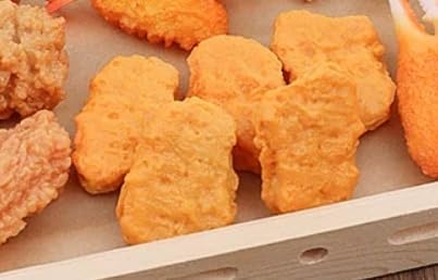 speed mao Real Like Nugget Food Sample Food Model Set of 6