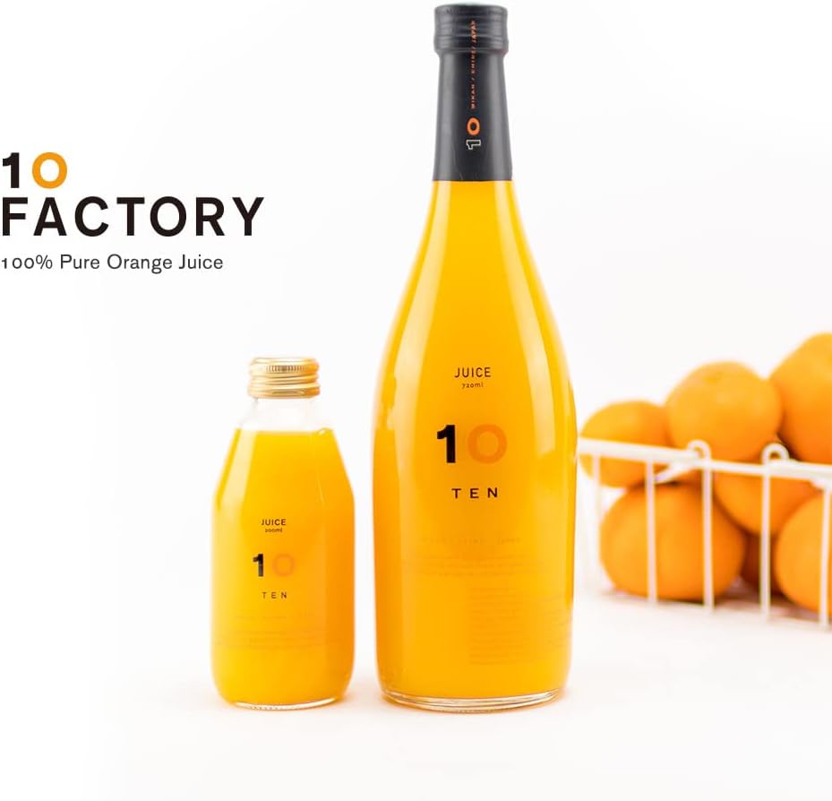 10FACTORY Ehime Mikan Jelly, Set of 8 (7 Types), 6.0 oz (170 g), Ehime Product, Additive-Free, Fruit, Orange, Made in Japan, Handy Jelly (8 Pieces, 7 Types)