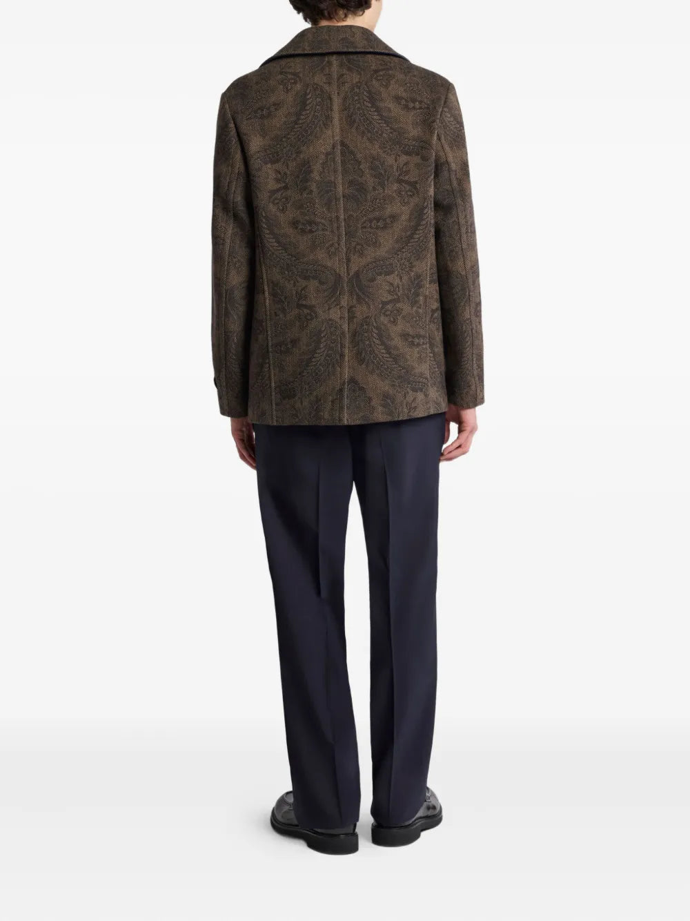 Etro エトロペイズリープリントピーコート - Image 4