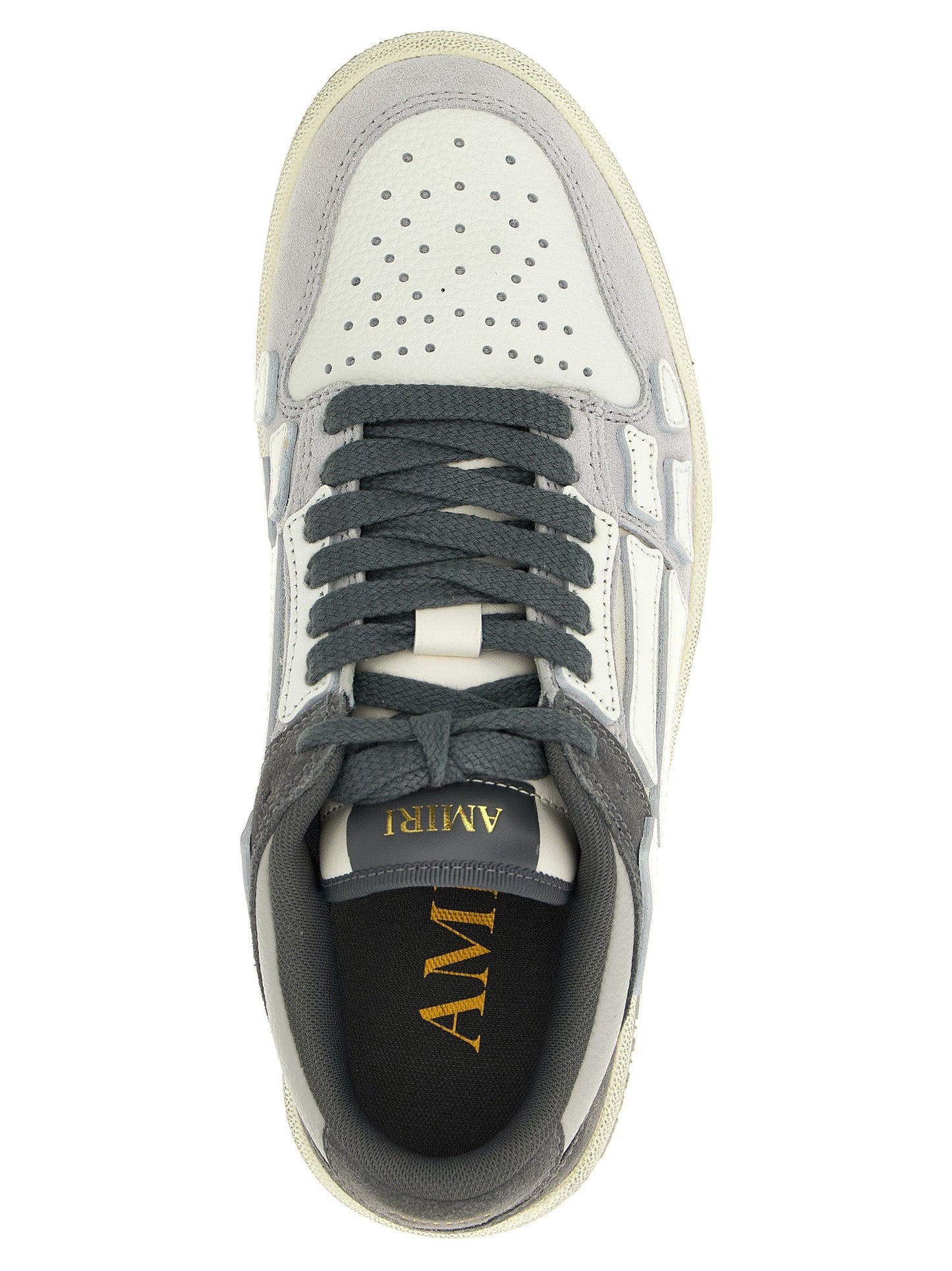 Amiri 'Histressed Skel Top Low'スニーカー - Image 4