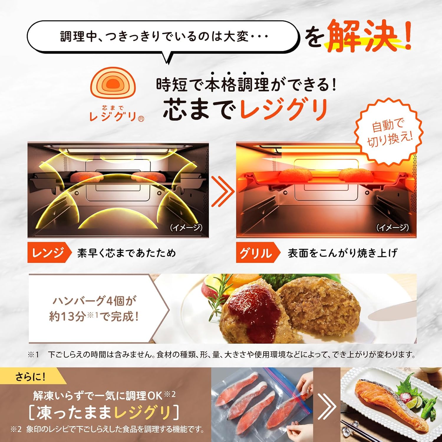 ZOJIRUSHI Oven Range 26L EVERINO Time-saving & Easy Use with Griddle, Floating Griddle, Sacrificial Griddle, Square Dish & Bowl Included White ES-GX26-WA