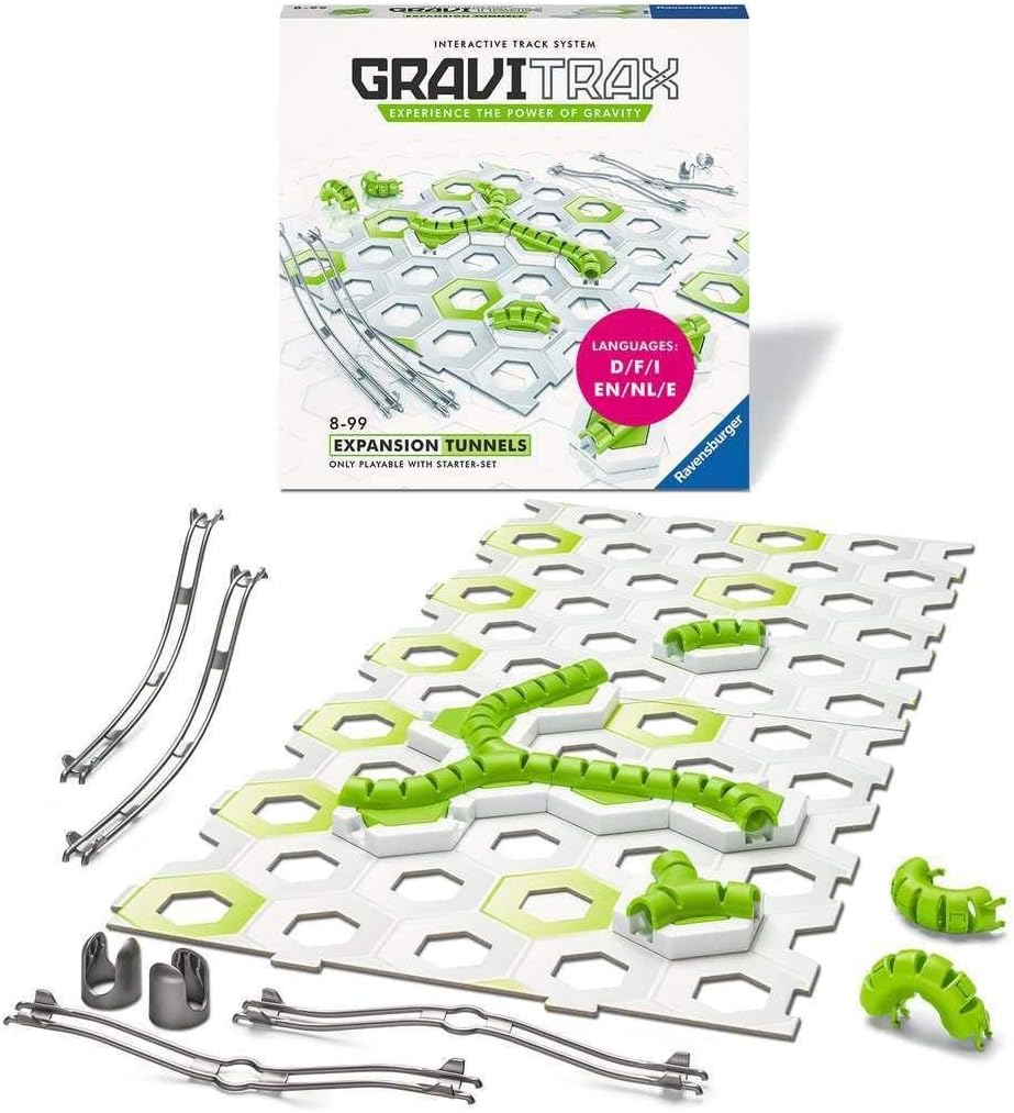 Ravensburger (ラベンスバーガー) Marble Run (Slope Toy) GraviTrax (グラヴィトラックス) Expansion Set Tunnel Set 26820 7 Suitable for ages 8 and up 【Toy Educational Toy Gift (Birthday/Christmas)】