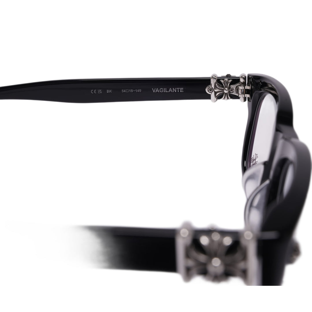 CHROME HEARTS BLACK 'VAGILANTE' GLASSES