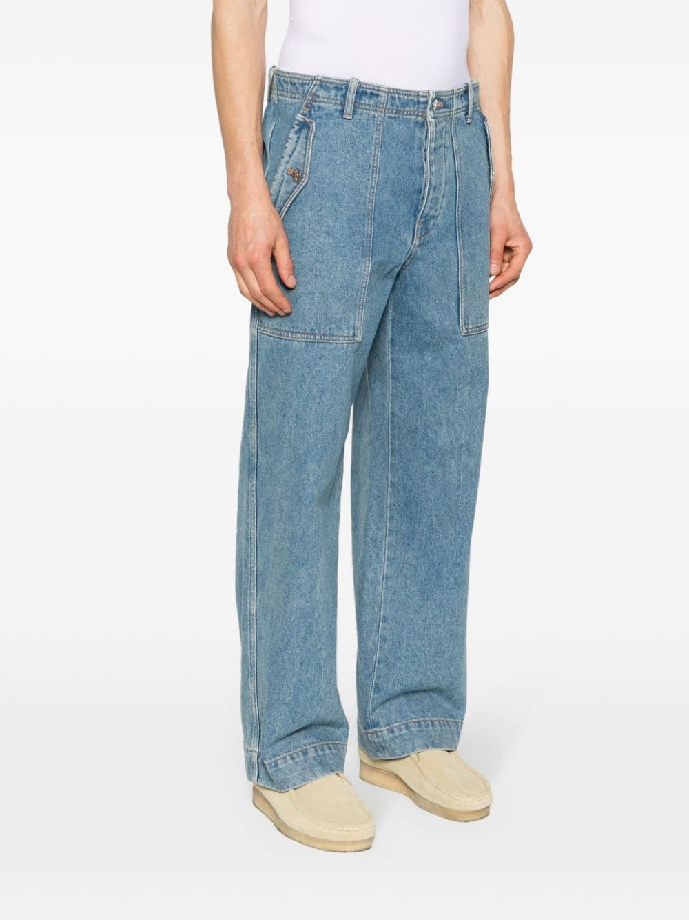 Maison Maison Kitsune 'ワークウェアデニムコットンジーンズ - Image 4