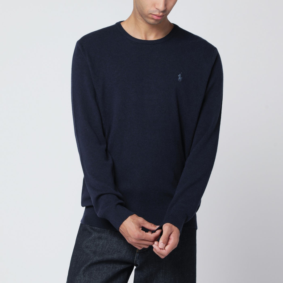 Polo ポロラルフローレンネイビーブルーウールセーター - Image 4