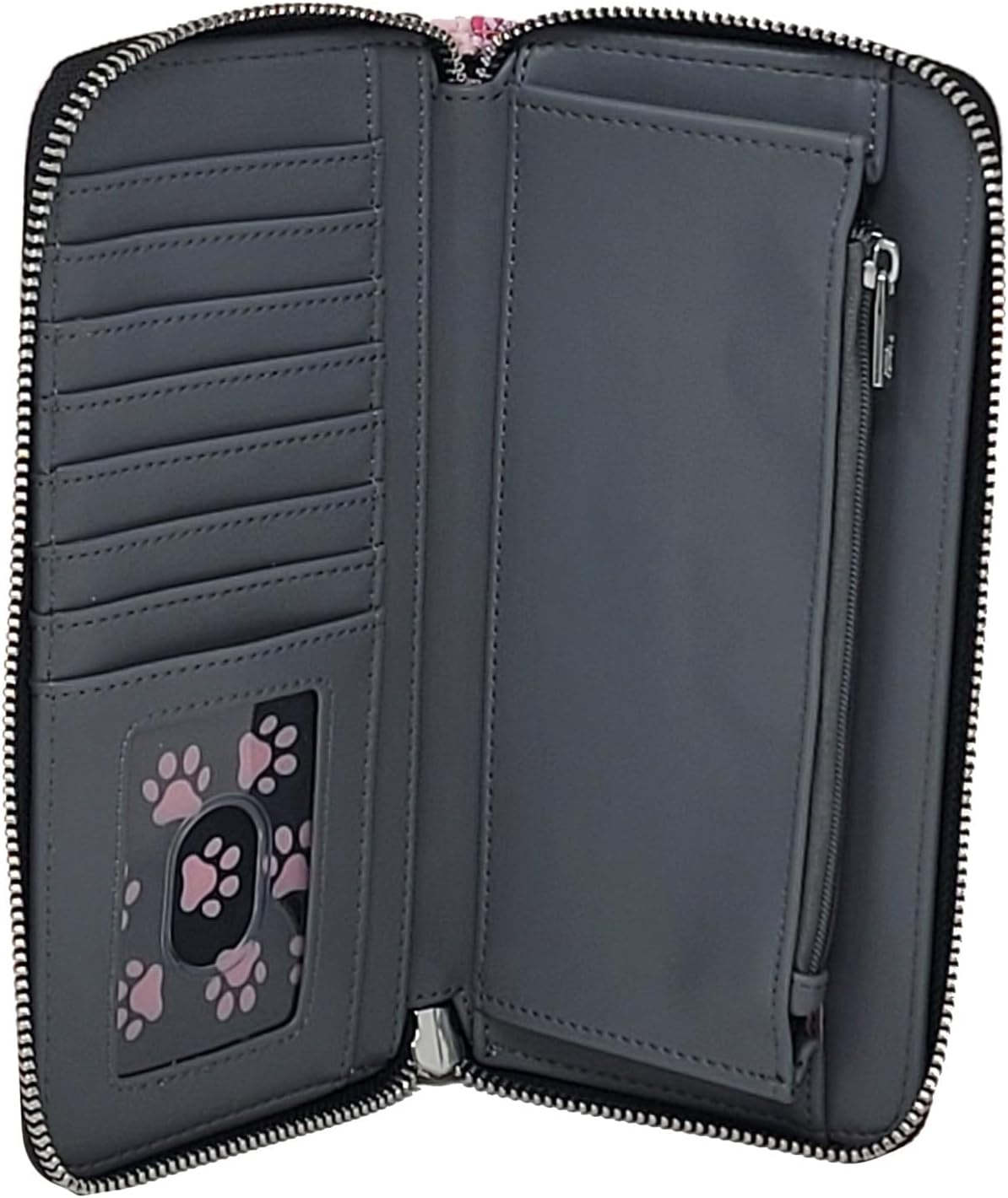 Loungefly Disney Cats - Cartera con cremallera tipo clutch de piel sintética
