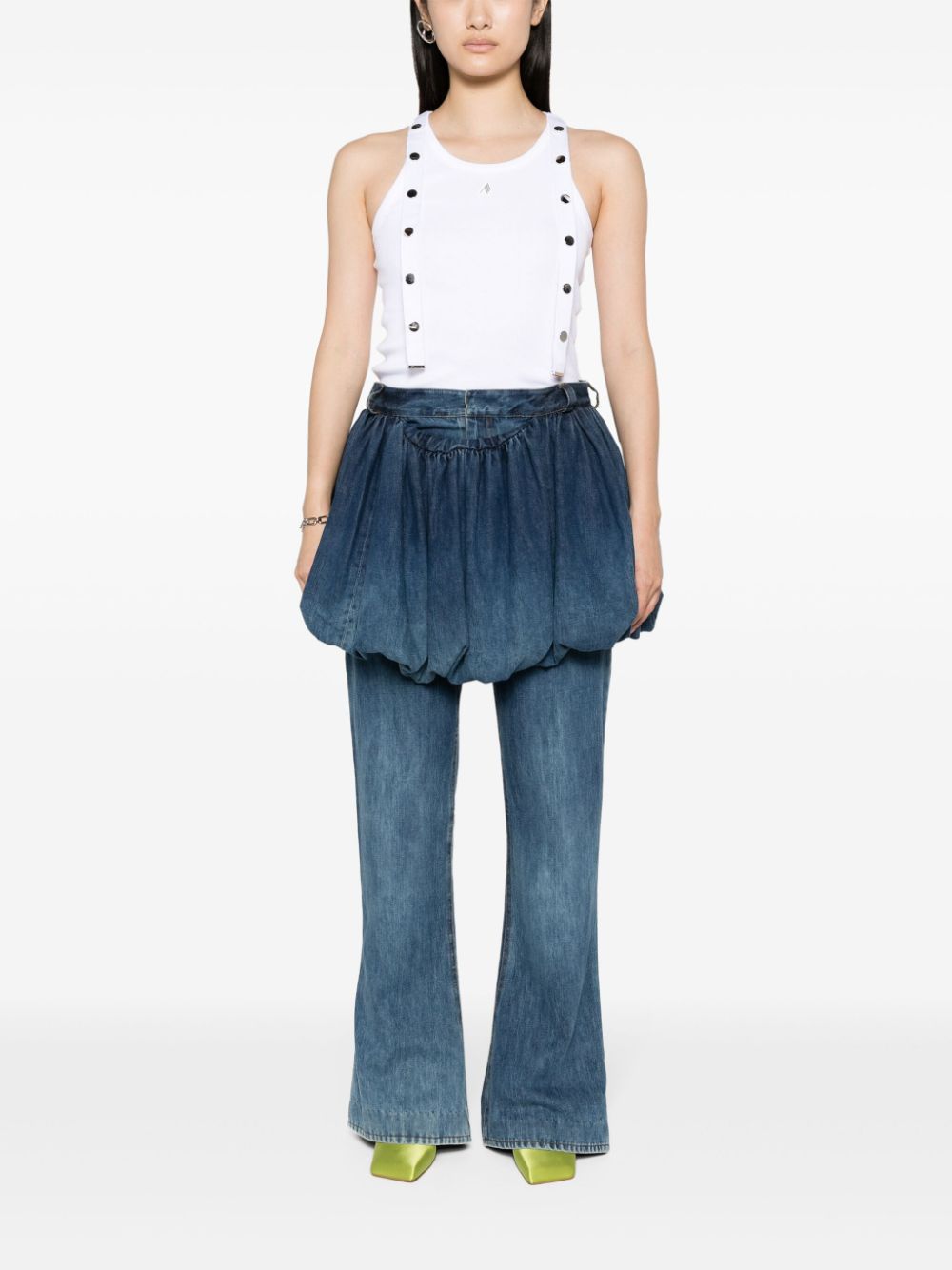 The Attico Ribbed Cotton Tank Top - Image 4