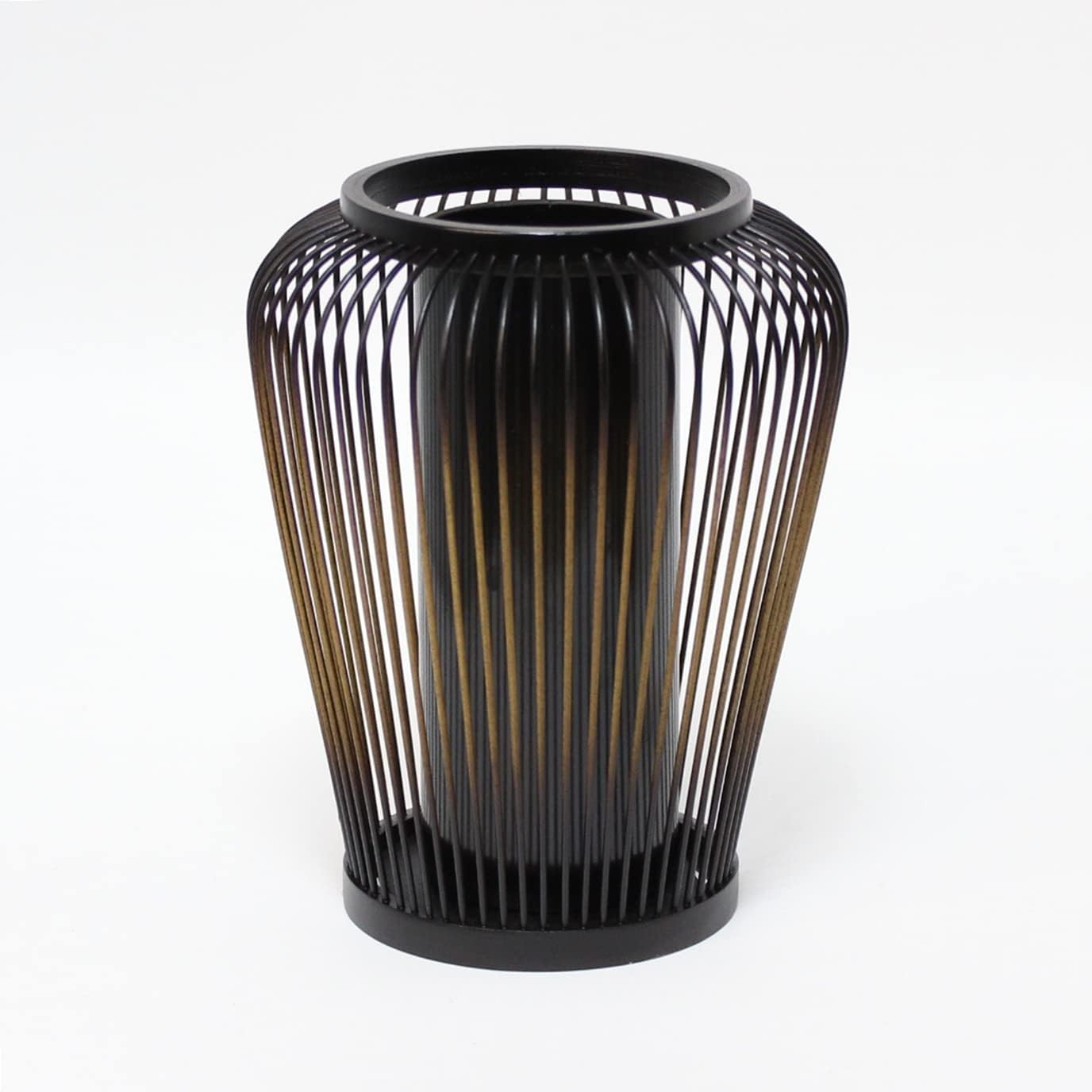 Traditional Crafts, Suruga Bamboo Sensuji Works, Flower Vase, Kyoka Painting