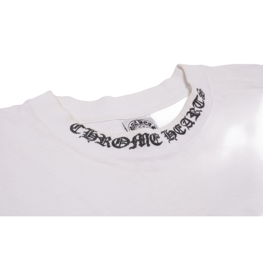CHROME HEARTS 'WHITE' VINTAGE HORSESHOE/NECK LOGO TEE