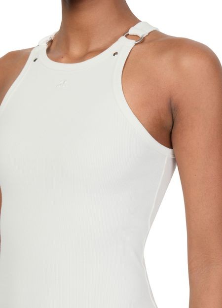 COURREGES Buckle 90'S rib tank top - Image 4