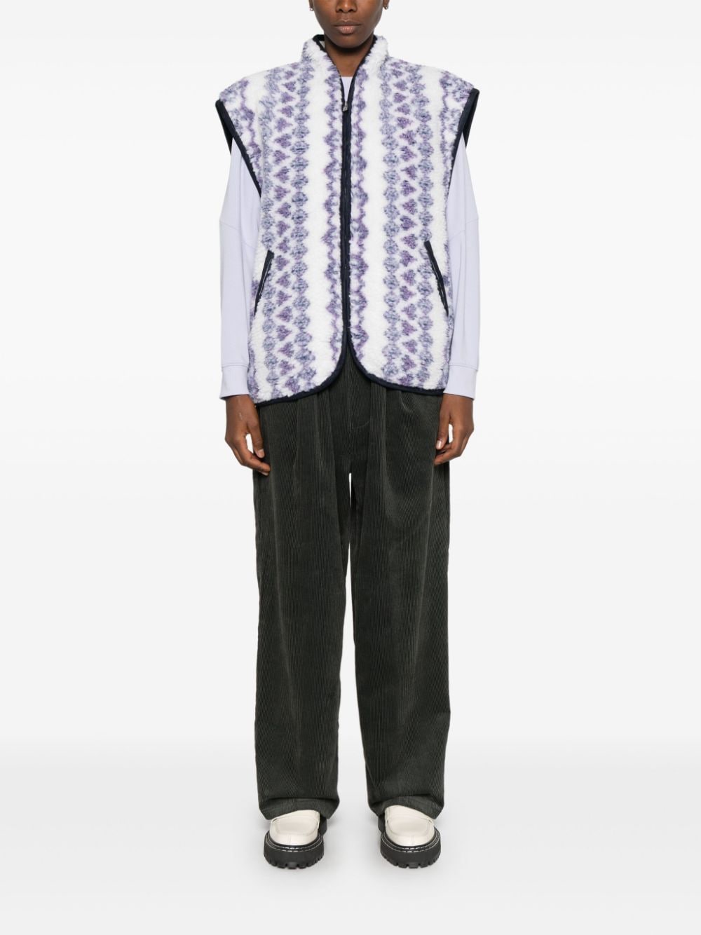 Marant Marant Etoileの印刷された可逆ベスト - Image 4