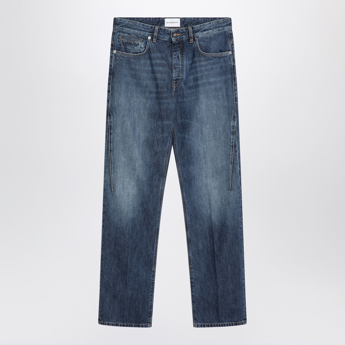 Givenchy Givenchy Straight Jeans Dark Blue Washed Effect - Image 4